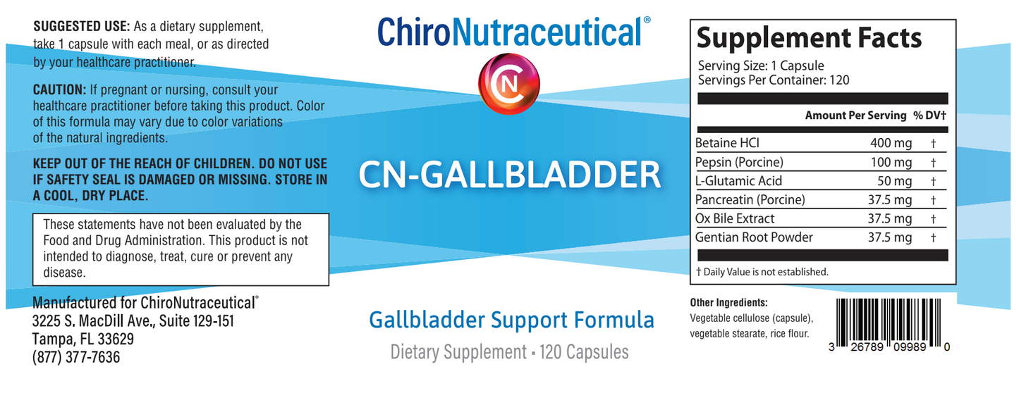 CN Gallbladder - Comprehensive Gallbladder Support Formulation