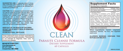 CLEAN - Parasite & Candida Cleanse Formulation