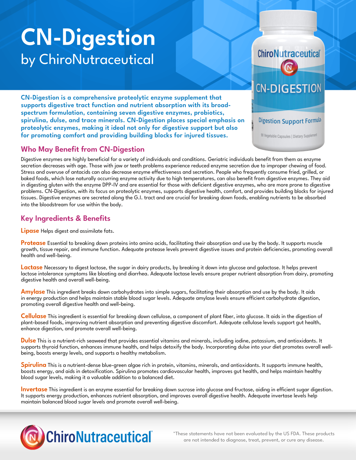 CN Digestion - Comprehensive Proteolytic Digestive Enzyme Formulation