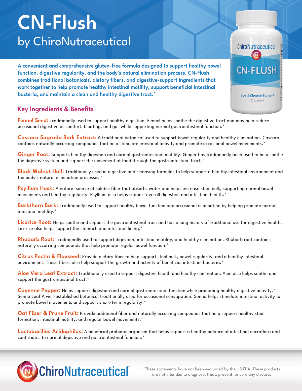 CN Flush - Bowel Detox & Motility Formulation