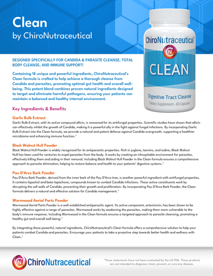 CLEAN - Parasite & Candida Cleanse Formulation